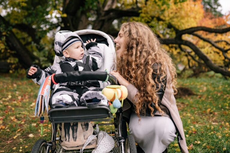 Mother and Child Looking at Each Other