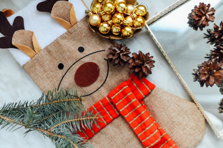 Christmas Decorations on the Table